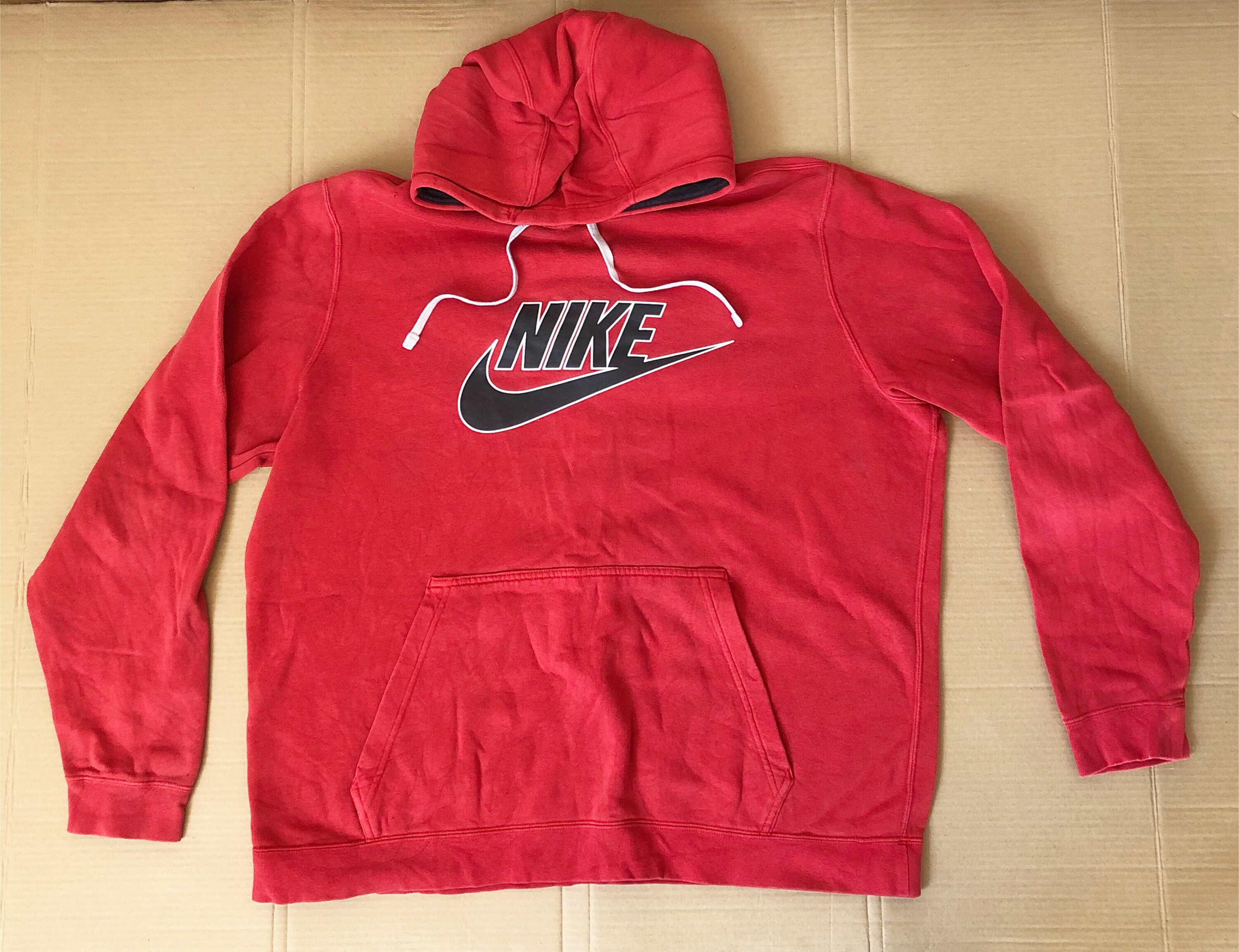 Symmetrie Schipbreuk Hopelijk Vintage Nike Faded Red Hoodie Sweater Size XL - Etsy