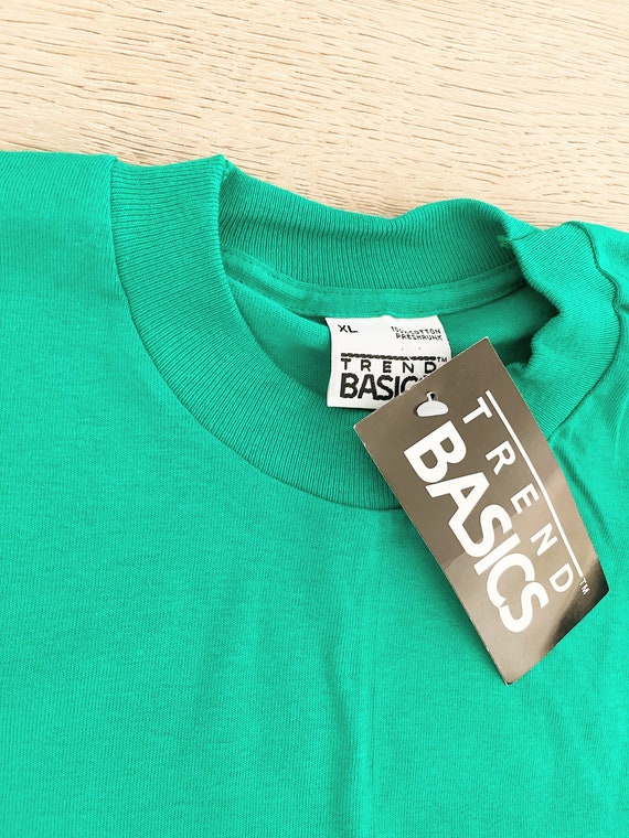 Vintage Basic Edition Plain Pocket Green NWT Shir… - image 3