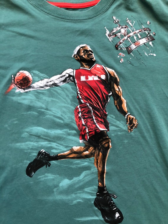 Vintage Nike Dri Fit LeBron James King James Shir… - image 3