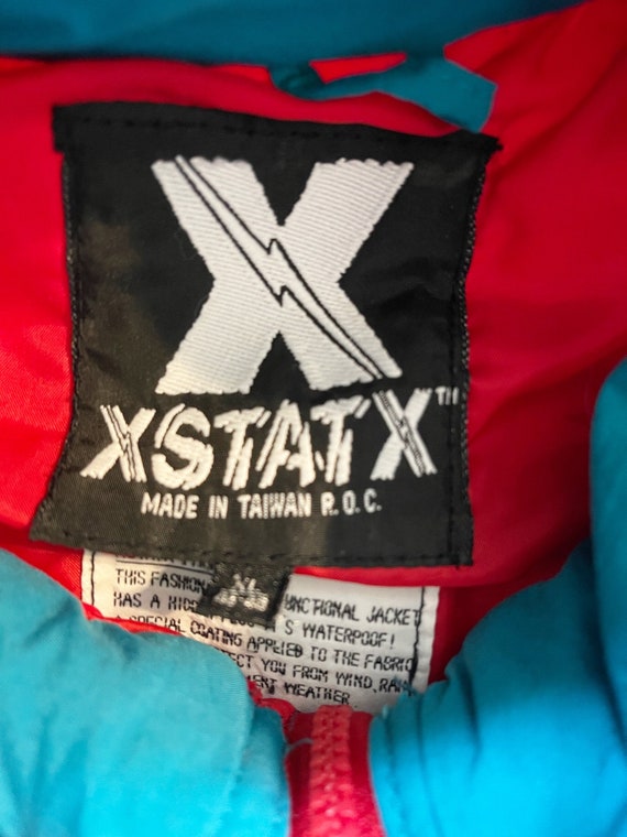 Vintage XStatX Skiing Winter Turquoise Jacket siz… - image 2