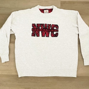 Vintage Heavy Cotton Northwestern Red Raiders Sweater size XL