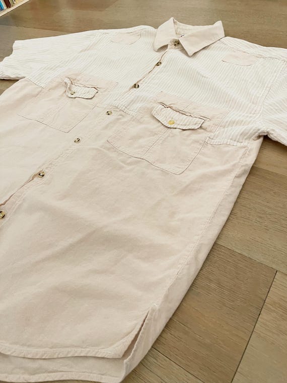 Vintage Jordache Basics Multi Pattern Button Up S… - image 2