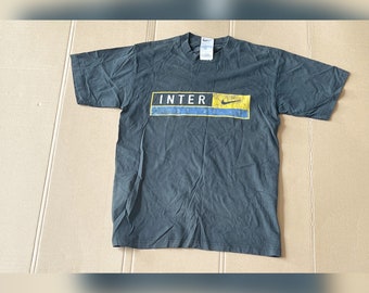 True Vintage Nike Inter Milon Futbol Club Faded Shirt size Small