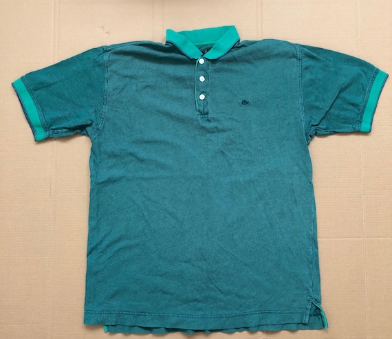トップス 90s DOCKERS check Polo shirts Primrose-Yellow-Rib-Collar-