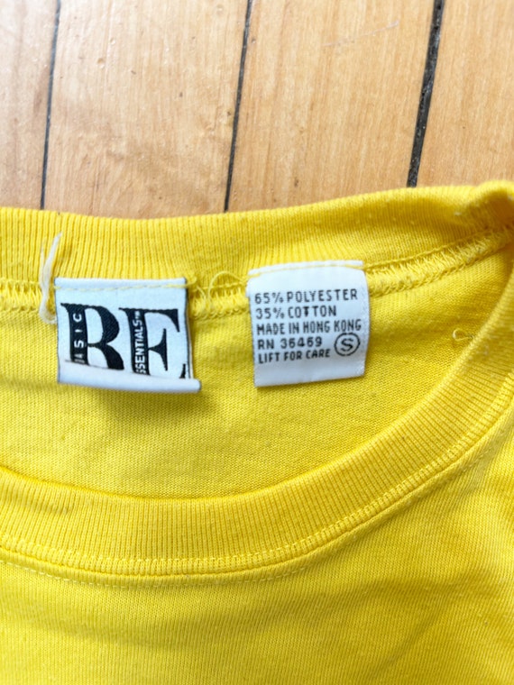 Upcycle Crop Top Basic Edition Blank Yellow Pocke… - image 2