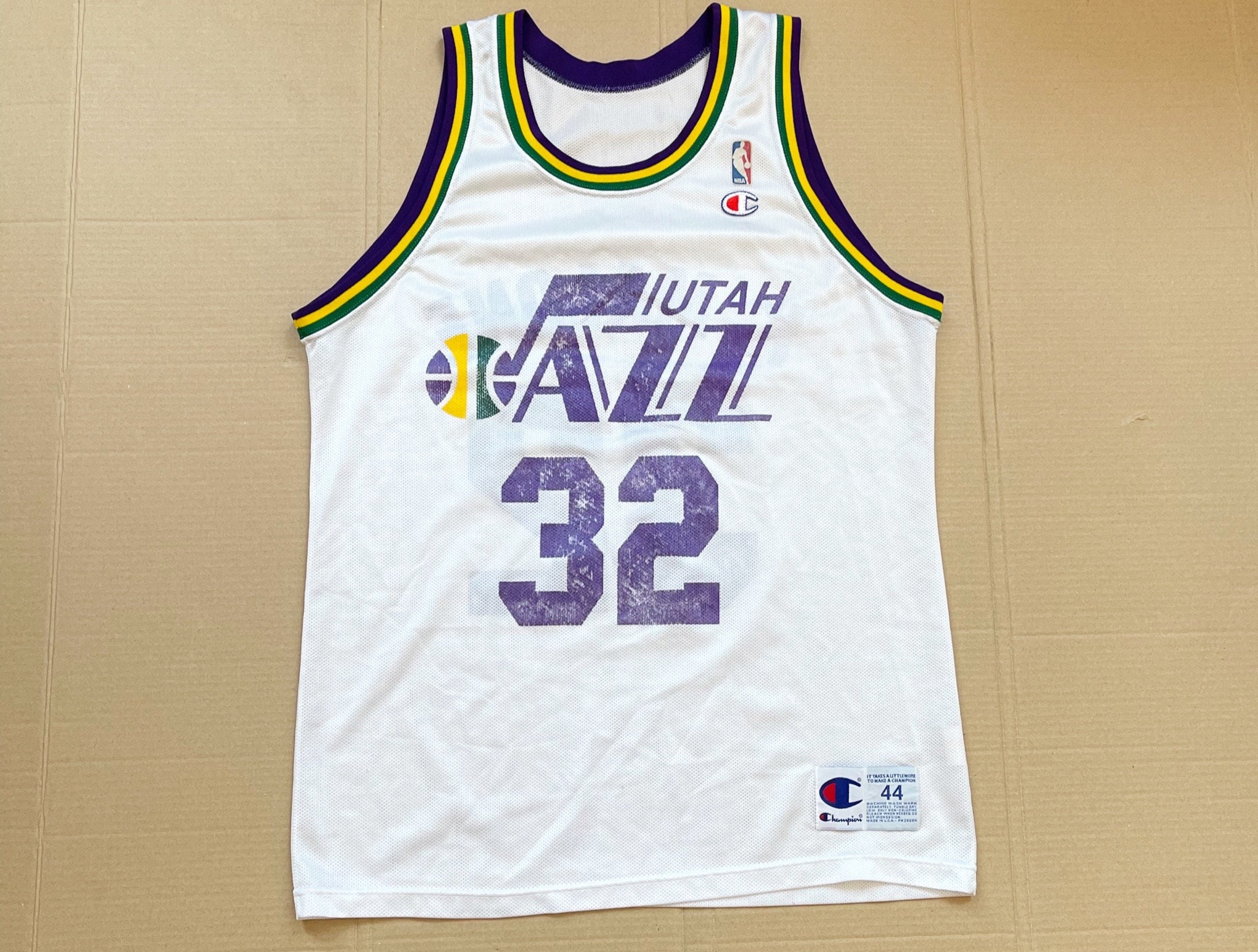 Vintage Utah Jazz Karl Malone Authentic Reebok Jersey Size