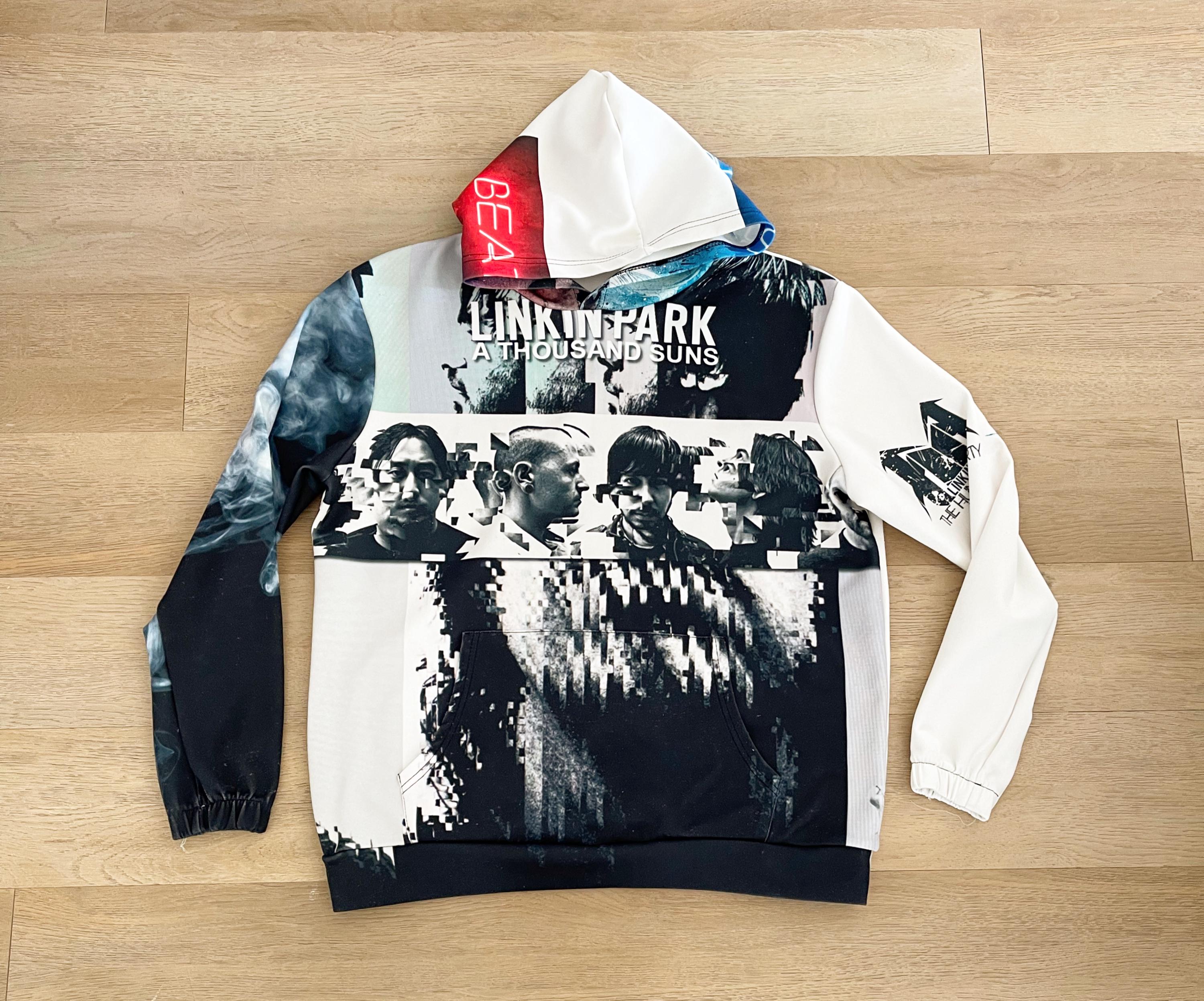 Linkin Park Thousand Suns Graphic Hoodie Sweater size Large