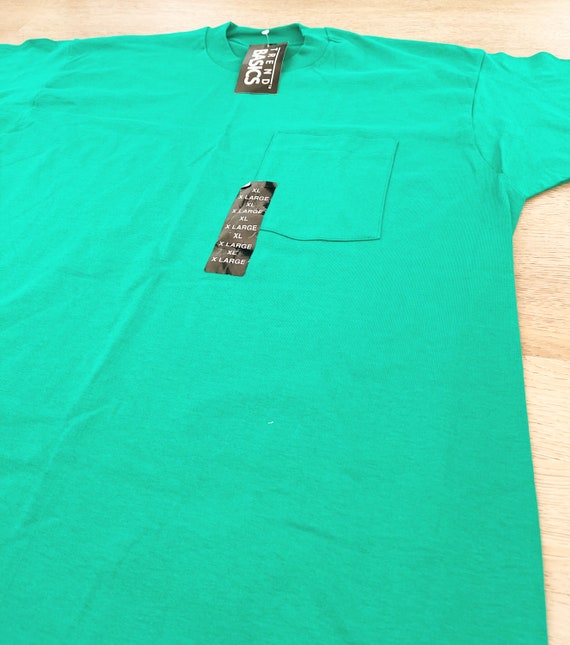Vintage Basic Edition Plain Pocket Green NWT Shir… - image 2