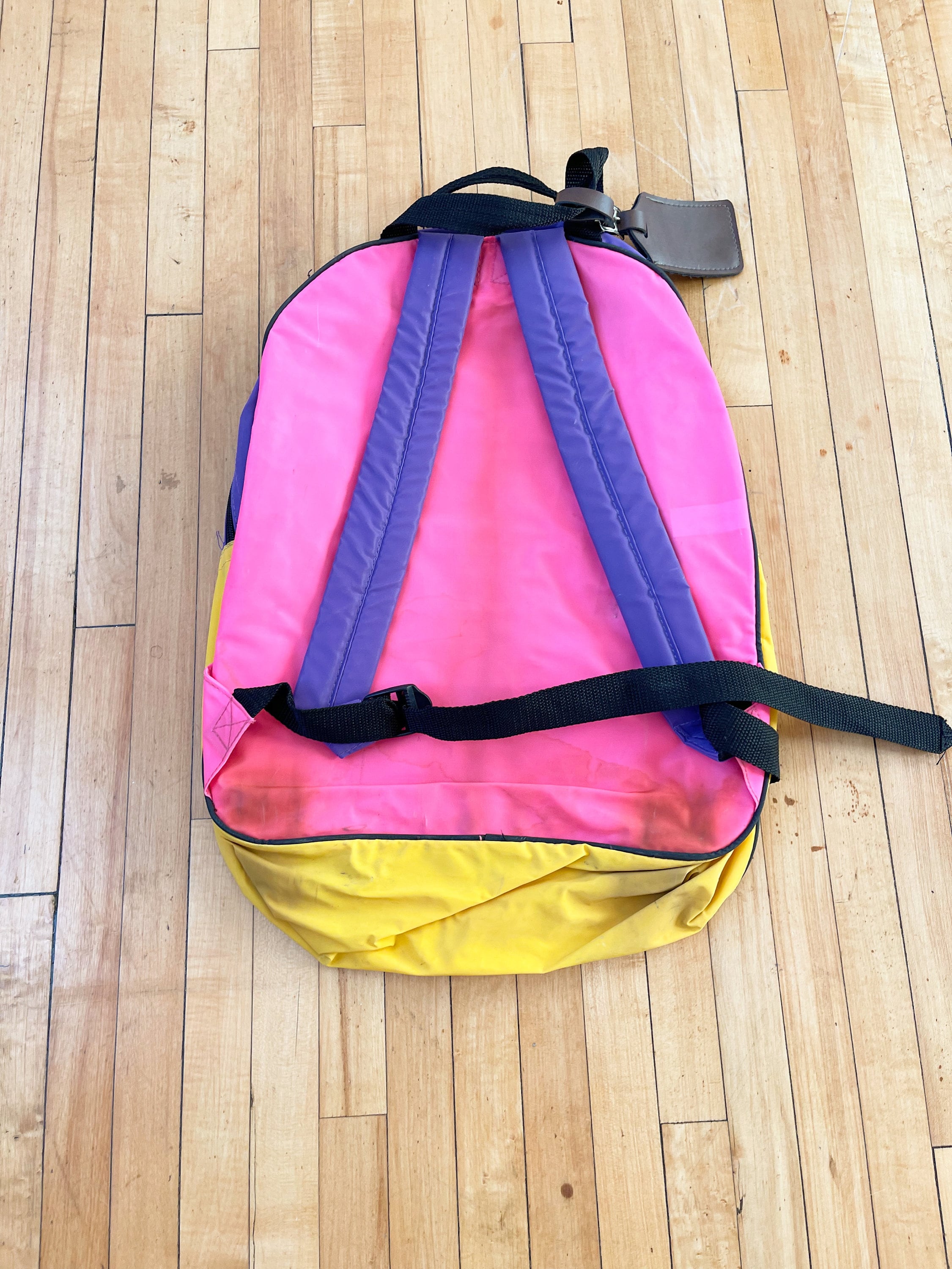Vintage Spirit Neon Color Block Backpack - Etsy display picture 2