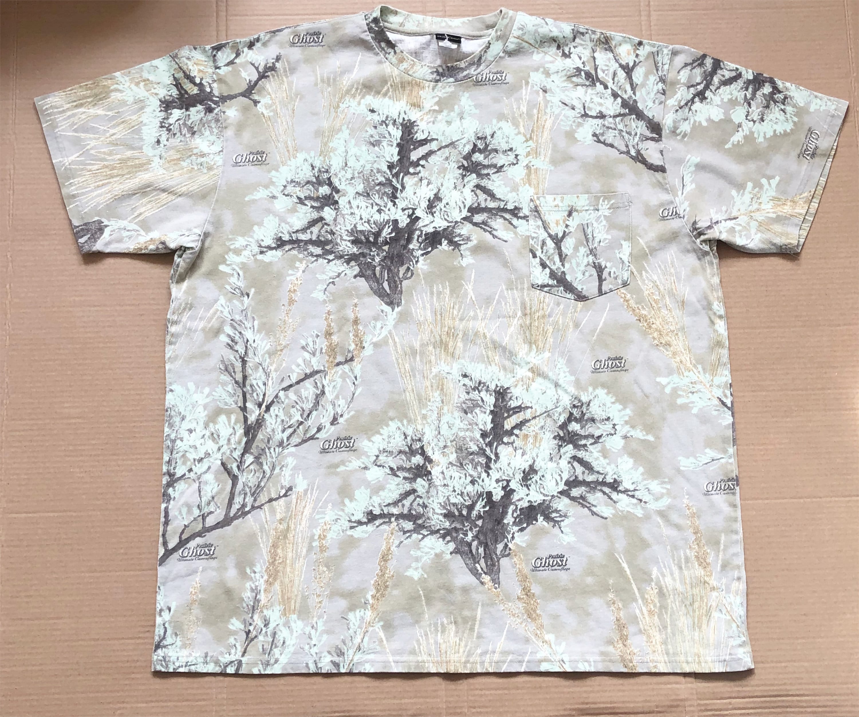 Chemise Vintage Chasse Camouflage Woodland Prairie Ghost - Taille XL - Années 90