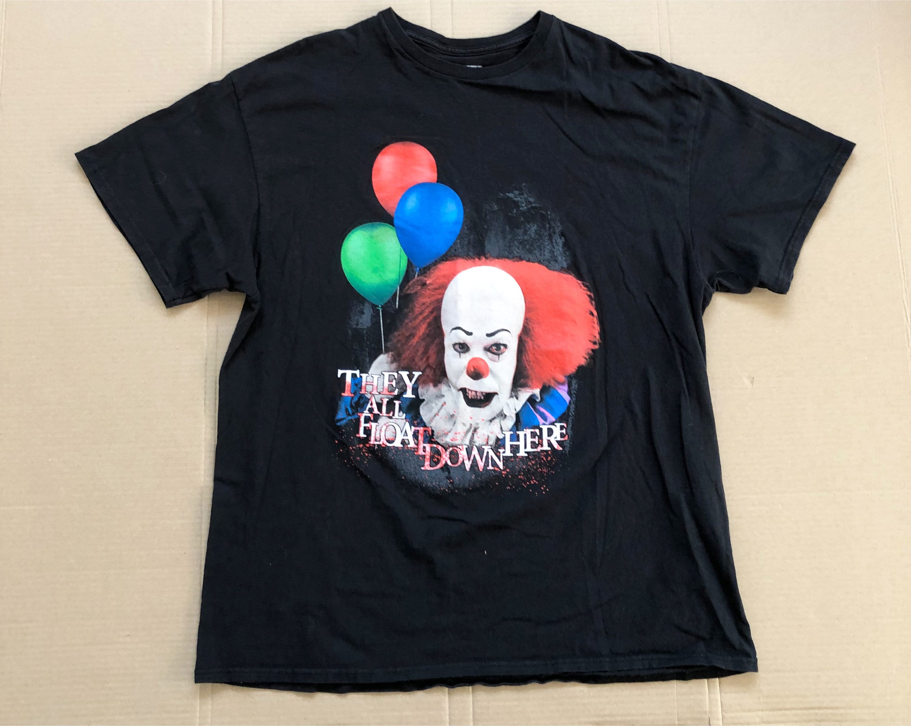 Pennywise IT They All Float Down Here Clown Shirt Size XL - Etsy