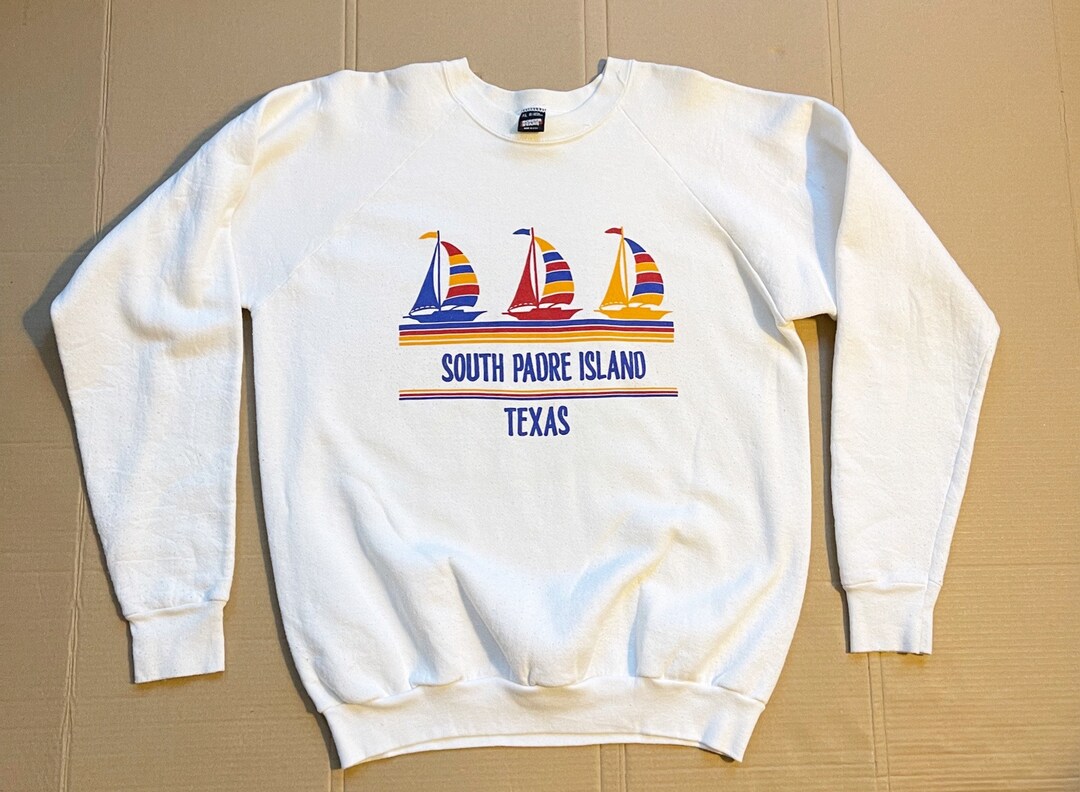 Sweatshirt Vintage Bleu à Manches Raglan - Taille L Homme - Coton/Polyester - Occasion Très Bon état
