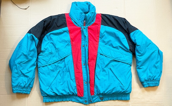 Vintage XStatX Skiing Winter Turquoise Jacket siz… - image 1