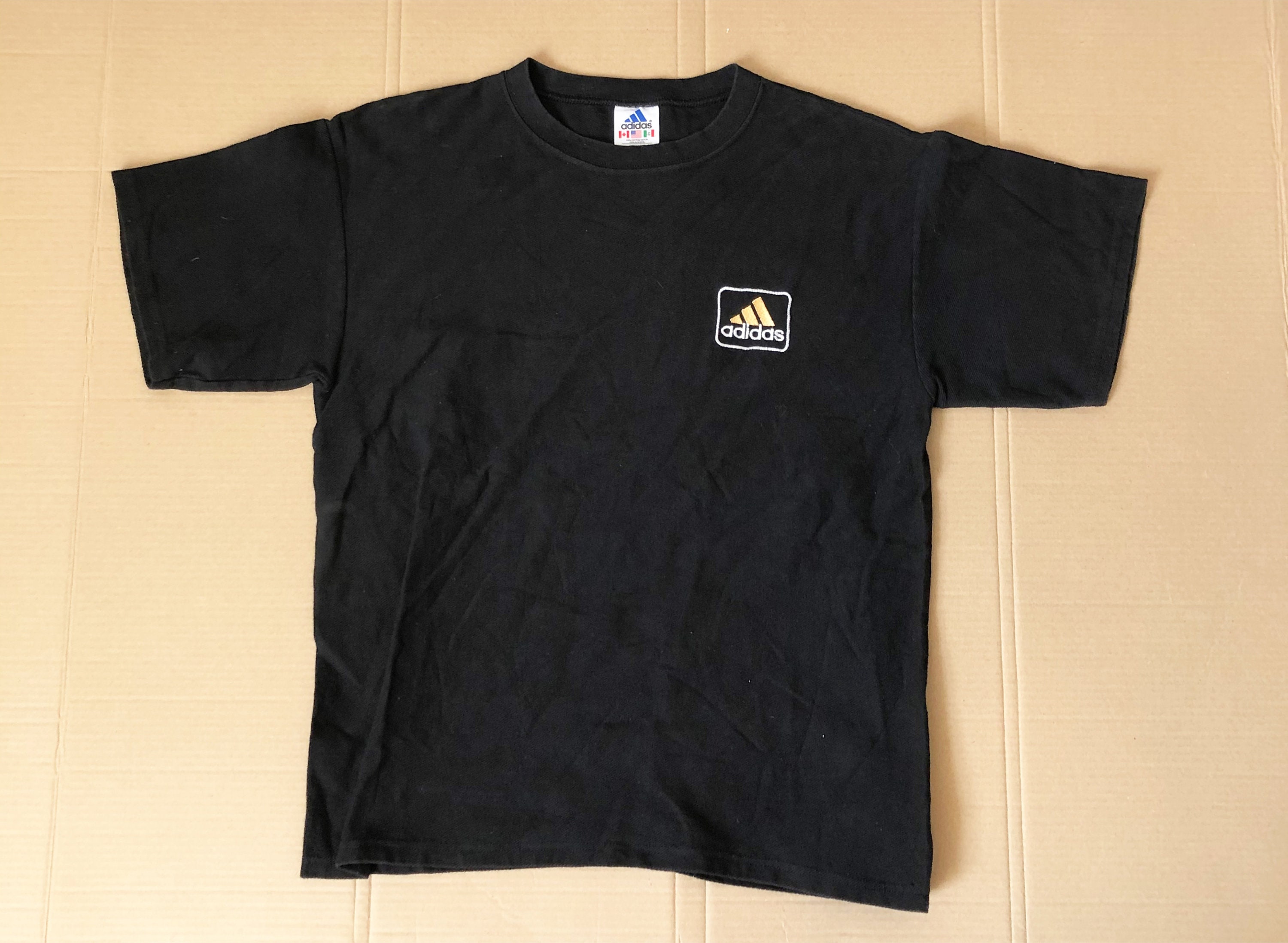 Vintage Adidas Black Canvas/denim Type 100% Cotton