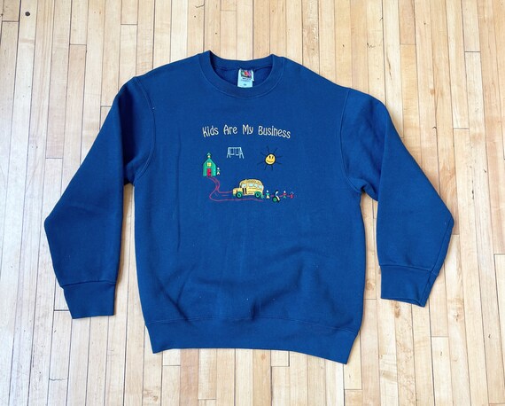 Vintage FTL Kids Are My Business Embroidered Scho… - image 1