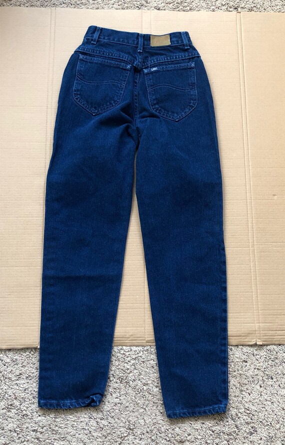 Vintage LEE High Waist Mom Style Navy Blue Jeans Pant… - Gem