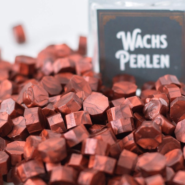 Rot Metallic Wachs Perlen, Siegelwachs Perlen, Siegelwachs