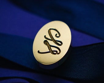 Siegelstempel Initialen, Siegel mit Initialen, Siegel Hochzeit, Siegelstempel, Siegel personalisiert, Siegelstempel Oval