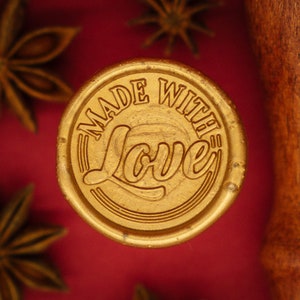 Made with love Siegelaufkleber, Siegel, Weihnachten, Siegelaufkleber, Weihnachtsgeschenke, Weihnachtsdeko, Weihnachtskarten