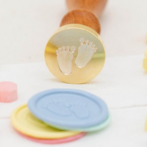 Babyfüße Siegel, Baby Siegel, Siegelstempel, Siegelstempel für Taufe, Siegelstempel Kindergeburtstag, Siegelstempel Kinder