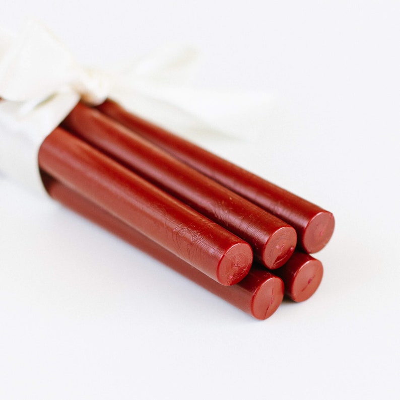 Dark red sealing wax, 11 mm wax sticks, sealing wax sticks, sealing wax for Christmas, sealing wax red, sealing wax, seal casting image 1