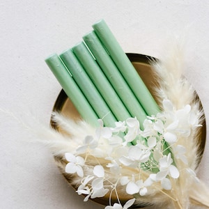 Lime Green Sealing Wax Sticks - Set van 5 voor huwelijksuitnodigingen, doe-het-zelf lakzegels & briefpapier | Zegellak groen | wasstokjes | Lakzegel