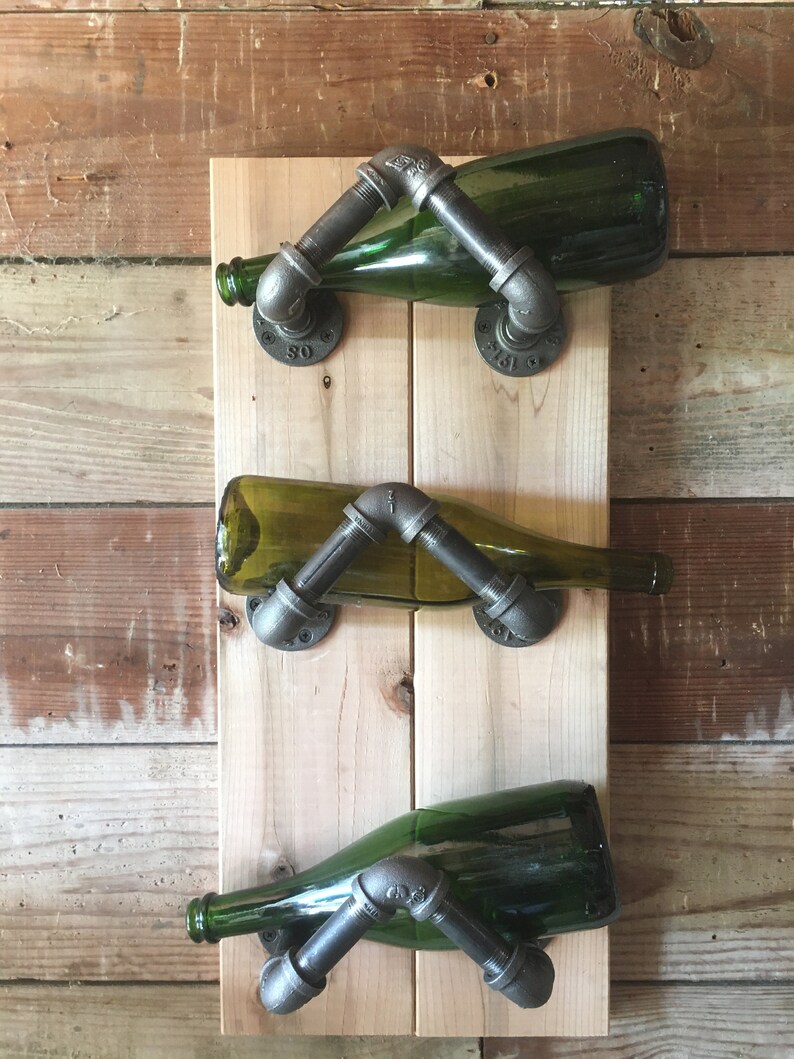 Cedar & Pipe Wine Bottle Holder Etsy