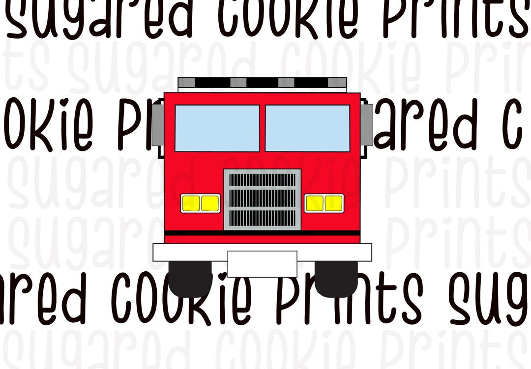 Fire Truck STL File, Fire Engine Cookie Cutter (digital Download), Fire ...
