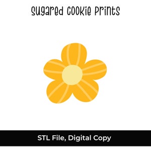 Flower STL File, Wonky Flower Cookie Cutter, STL, Floral Cookie Cutter