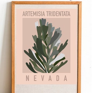 Nevada State Flower Print - Sagebrush - DIGITAL PRINT