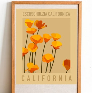 California State Flower Print - California Poppy - DIGITAL PRINT