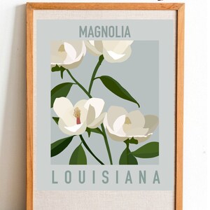 Louisiana State Flower Print - Magnolia - DIGITAL PRINT