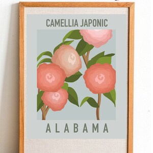 Alabama State Flower Print - Camellia - DIGITAL PRINT