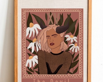 The Devil Tarot Art Print | DIGITAL DOWNLOAD | Tarot Series