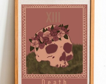Death Tarot Art Print | DIGITAL DOWNLOAD | Tarot Series