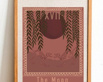 The Moon Tarot Art Print | DIGITAL DOWNLOAD | Tarot Series