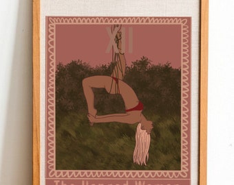 The Hanged Woman Tarot Art Print | DIGITAL DOWNLOAD | Tarot Series
