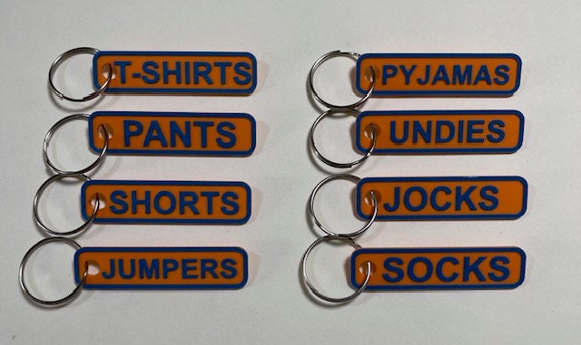Packing Cube ==> Name Tags Set of 8 Tags **FREE SHIPPING** - Etsy Australia