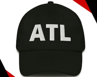 ATL Hat: Atlanta Georgia Cotton Baseball Cap
