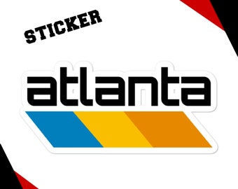 Calcomanía ATL: Calcomanía de vinilo inspirada en el sistema de transporte público de Atlanta