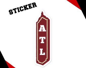 ATL Stickers, Atlanta Sticker, Atlanta Apparel, Atlanta Gift