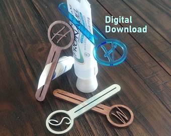 Laser Cut File - Toothpaste Stick Collection