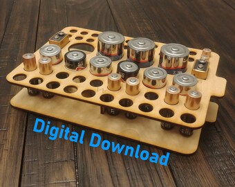 Laser Cut File - Battery Organizer