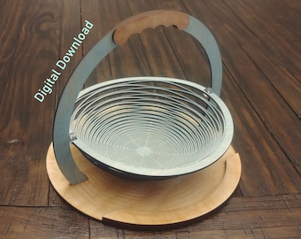 Laser Cut File - Collapsible Basket