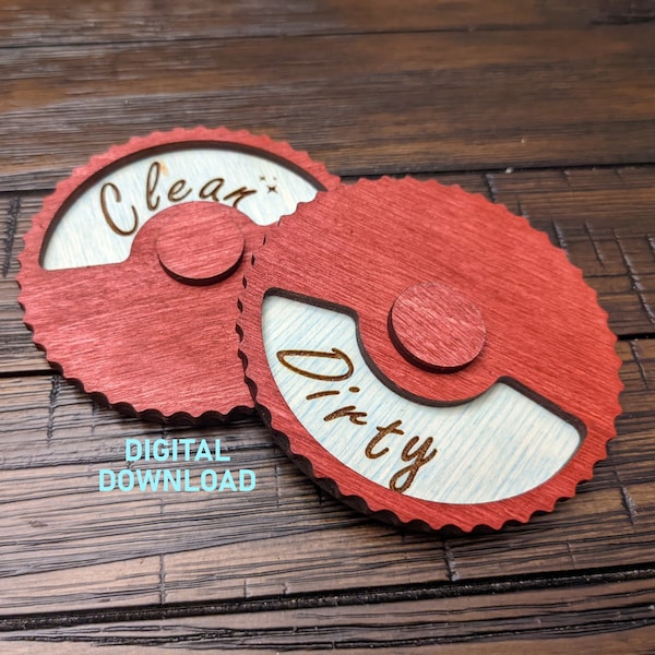 Laser Cut File - Dishwasher Dial