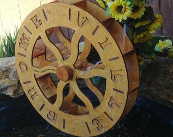 Laser Cut File - 18"  Water Wheel