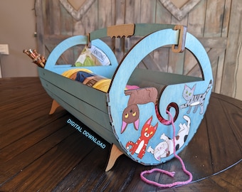 Laser Cut File - Yarn Basket