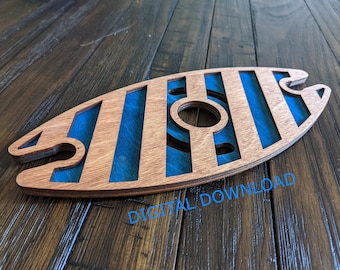 Laser Cut File - 2 in 1 Wine Glass Butler