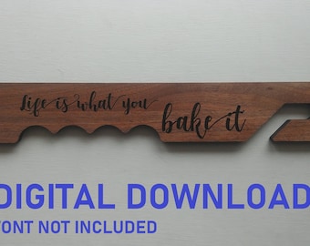 Laser Cut File - Oven Stick