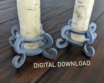 Laser Cut File - Candlestick Holder